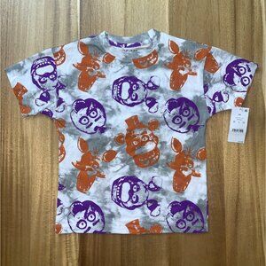 Five Nights At Freddys Boys Halloween Graphic T-Shirt Multicolor Tie-Dye Size XS